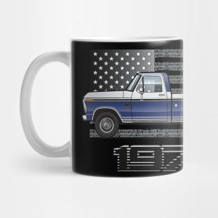 1973 Blue and White Mug